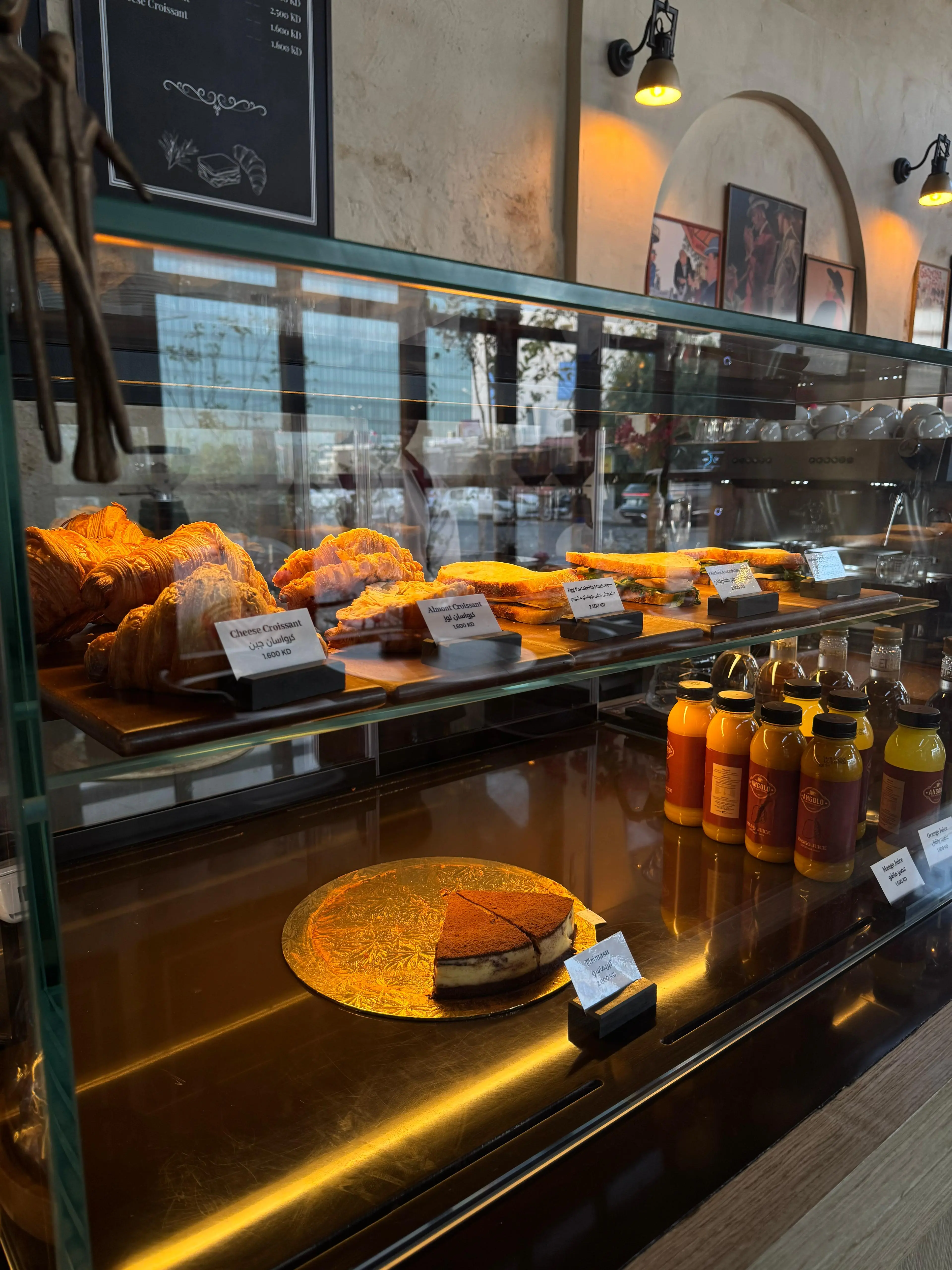 Angolo Cafe - croissant and coffee