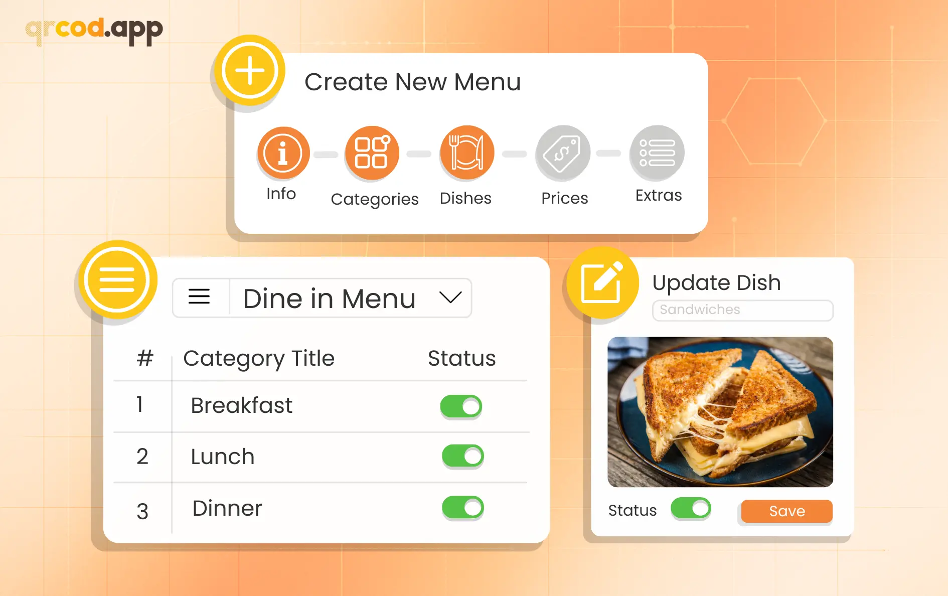 Custom digital Menu Design